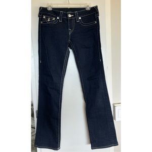 Dark wash True Religion flared jeans